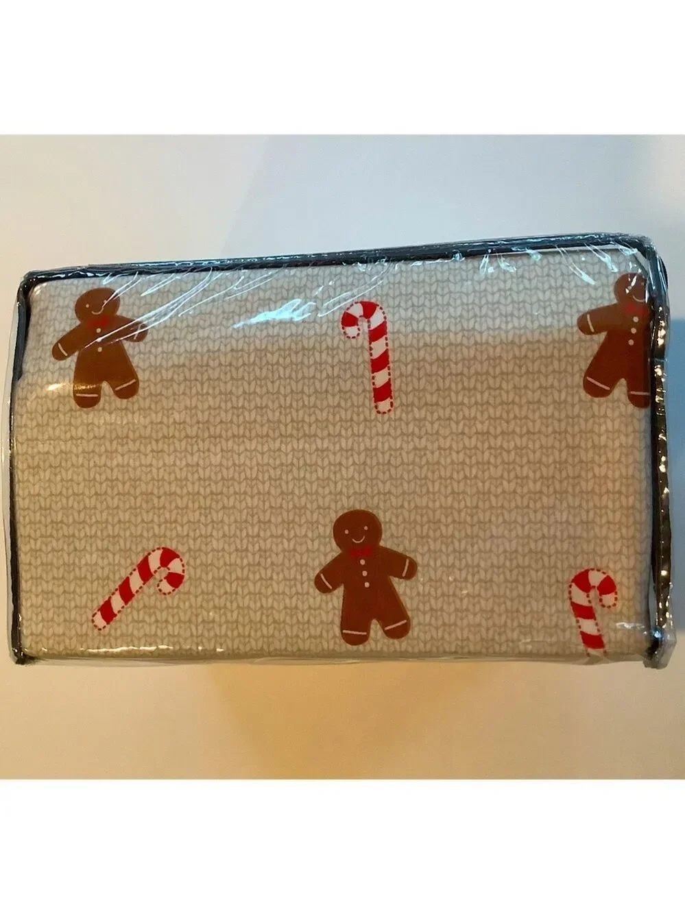 Gingerbread & Candy Canes Turkish Flannel Full Sheet Set New